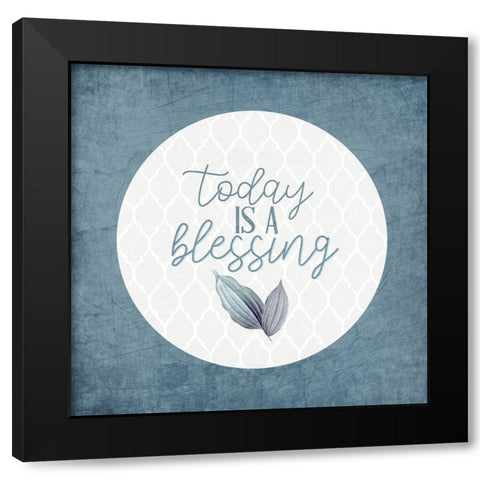 Blessings 13 Black Modern Wood Framed Art Print with Double Matting by Allen, Kimberly