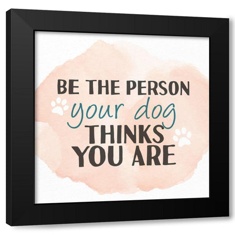 The Person Black Modern Wood Framed Art Print with Double Matting by Allen, Kimberly