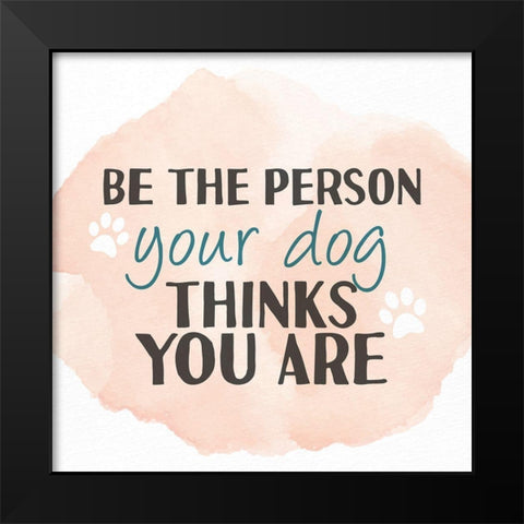 The Person Black Modern Wood Framed Art Print by Allen, Kimberly
