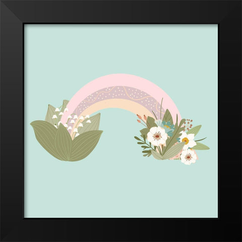 Rainbow Grow Black Modern Wood Framed Art Print by Allen, Kimberly
