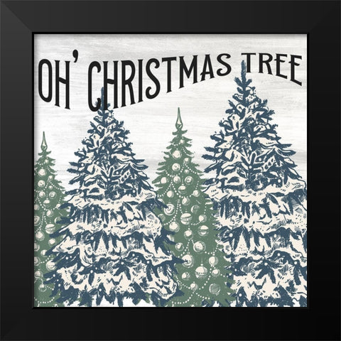 Oh Christmas Tree V2 Black Modern Wood Framed Art Print by Allen, Kimberly