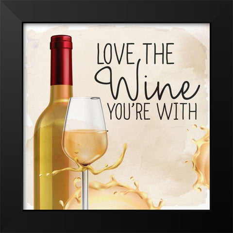 Wine Splash 4 Black Modern Wood Framed Art Print by Allen, Kimberly