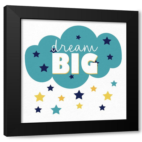 Big Love 1 Black Modern Wood Framed Art Print with Double Matting by Allen, Kimberly