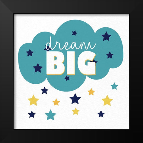 Big Love 1 Black Modern Wood Framed Art Print by Allen, Kimberly
