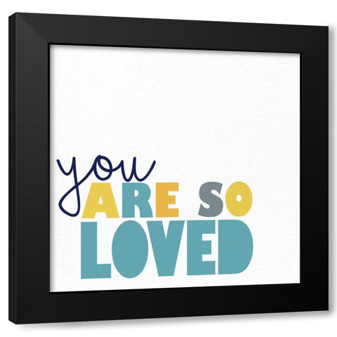 Big Love 2 Black Modern Wood Framed Art Print with Double Matting by Allen, Kimberly