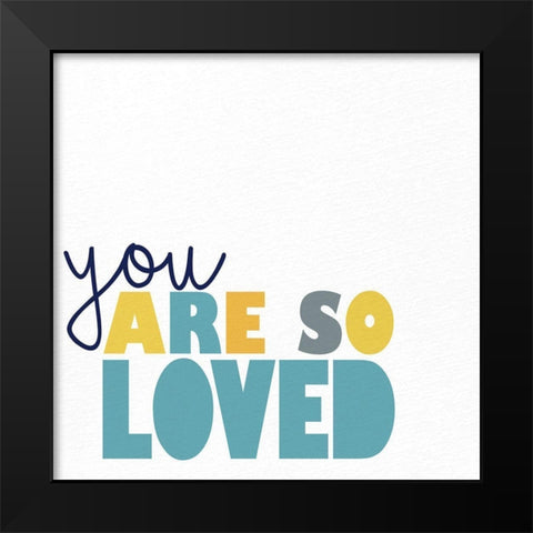 Big Love 2 Black Modern Wood Framed Art Print by Allen, Kimberly