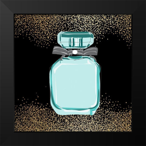 Teal Fashion 2 Black Modern Wood Framed Art Print by Allen, Kimberly