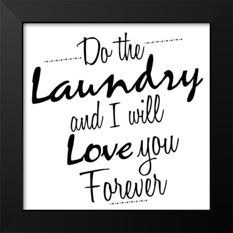 Do Black Modern Wood Framed Art Print by Allen, Kimberly