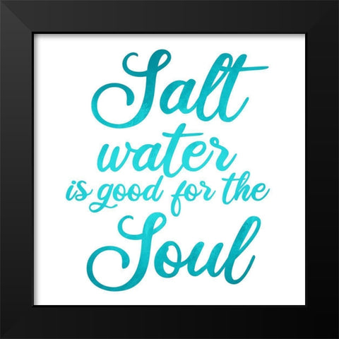 Salt Water Black Modern Wood Framed Art Print by Allen, Kimberly