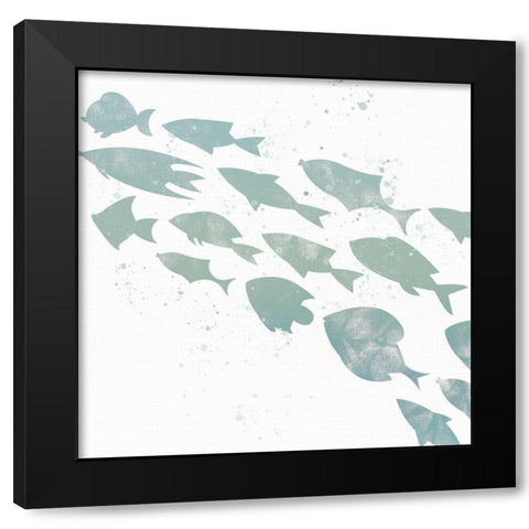 Swimming 2 Black Modern Wood Framed Art Print with Double Matting by Allen, Kimberly