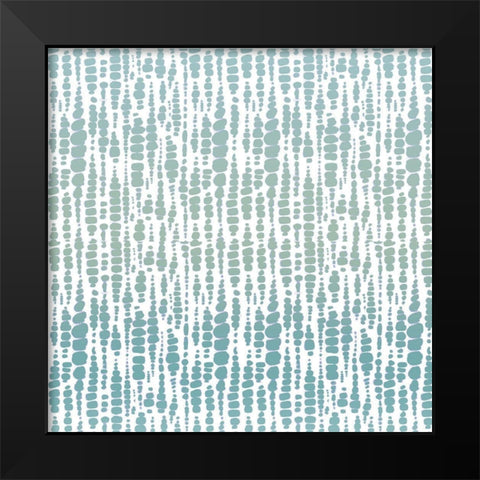Watercolor Shibori Black Modern Wood Framed Art Print by Allen, Kimberly