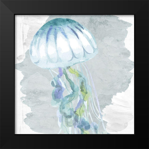 Sea Creatures 1 Black Modern Wood Framed Art Print by Allen, Kimberly