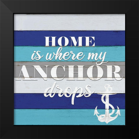 Anchor Home Black Modern Wood Framed Art Print by Allen, Kimberly