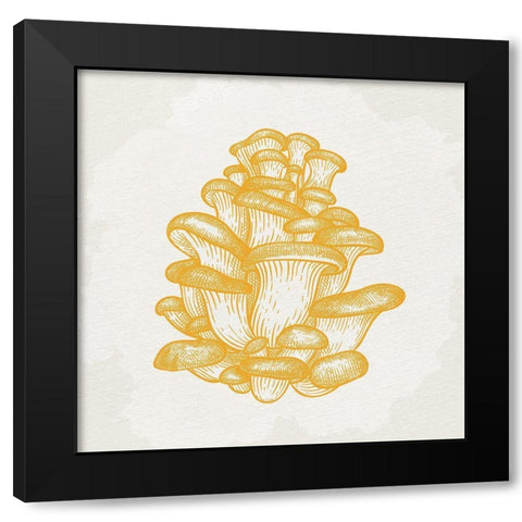 Mushroom Love 2 Black Modern Wood Framed Art Print with Double Matting by Allen, Kimberly
