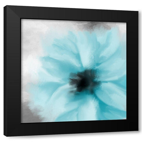 Teal Dreams 2 Black Modern Wood Framed Art Print with Double Matting by Allen, Kimberly