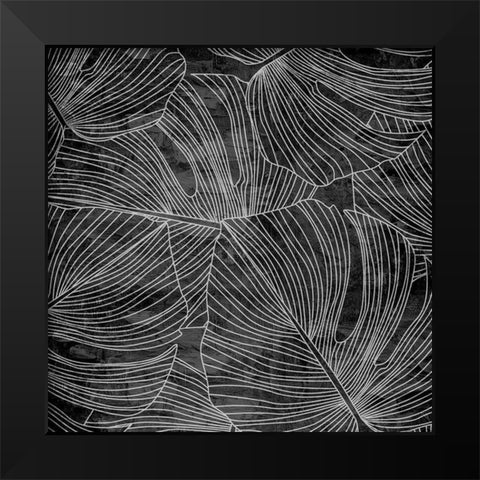 Monstera 1 Black Modern Wood Framed Art Print by Allen, Kimberly