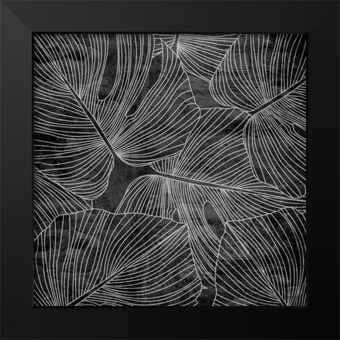 Monstera 2 Black Modern Wood Framed Art Print by Allen, Kimberly