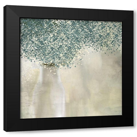 Spotted Flowers Black Modern Wood Framed Art Print with Double Matting by Allen, Kimberly