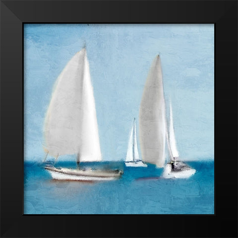 Sailing Black Modern Wood Framed Art Print by Allen, Kimberly