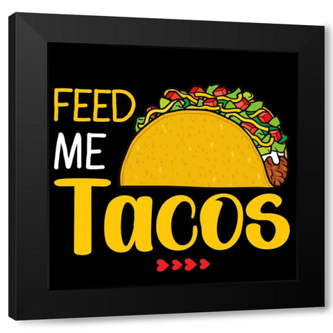 Feed Me Black Modern Wood Framed Art Print with Double Matting by Allen, Kimberly