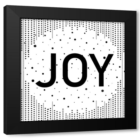 Joy Noel Peace 1 Black Modern Wood Framed Art Print with Double Matting by Allen, Kimberly