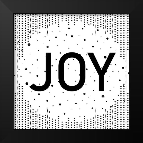 Joy Noel Peace 1 Black Modern Wood Framed Art Print by Allen, Kimberly