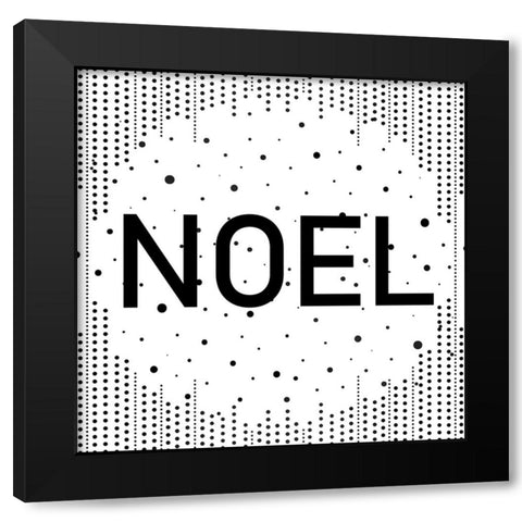 Joy Noel Peace 2 Black Modern Wood Framed Art Print with Double Matting by Allen, Kimberly