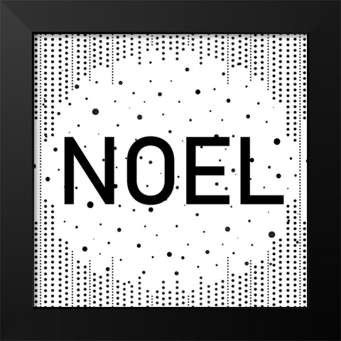 Joy Noel Peace 2 Black Modern Wood Framed Art Print by Allen, Kimberly