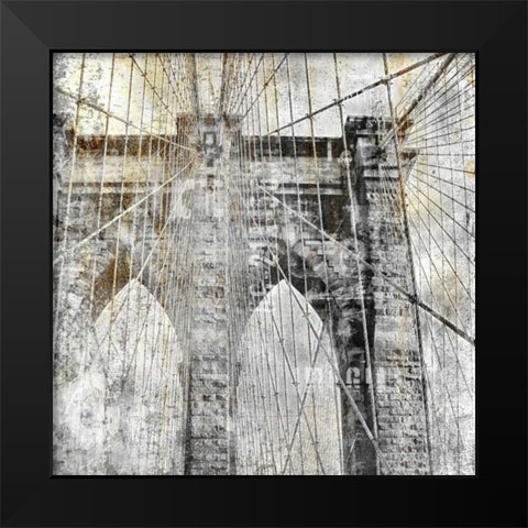 In the City 1 Black Modern Wood Framed Art Print by Allen, Kimberly