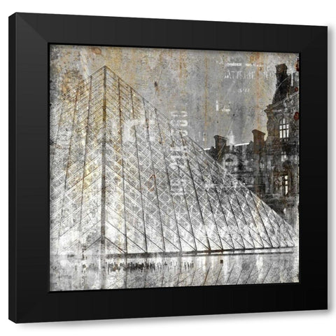 In the City 3 Black Modern Wood Framed Art Print by Allen, Kimberly