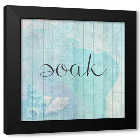 Relax Time 2 Black Modern Wood Framed Art Print with Double Matting by Allen, Kimberly