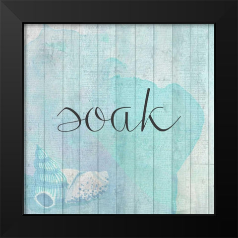 Relax Time 2 Black Modern Wood Framed Art Print by Allen, Kimberly