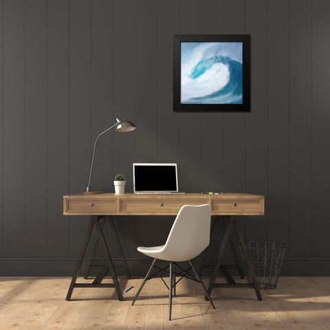 In the Waves Black Modern Wood Framed Art Print by Allen, Kimberly