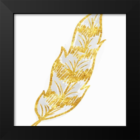 Phoenix Feather 2 Black Modern Wood Framed Art Print by Allen, Kimberly