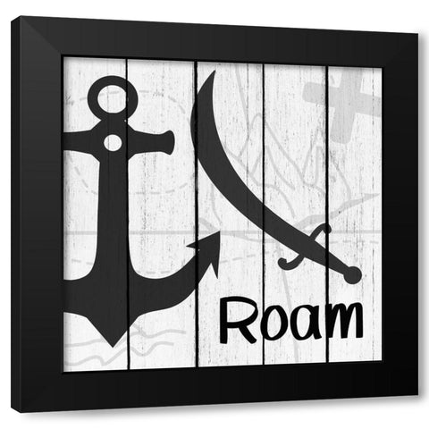 Roam 3 Black Modern Wood Framed Art Print by Kimberly, Allen