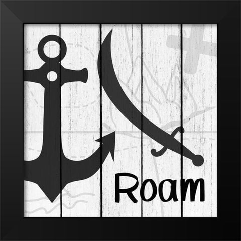 Roam 3 Black Modern Wood Framed Art Print by Kimberly, Allen