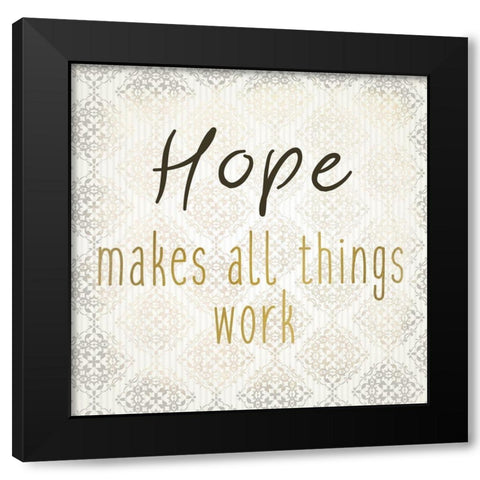Faith Hope Love 2 Black Modern Wood Framed Art Print with Double Matting by Kimberly, Allen