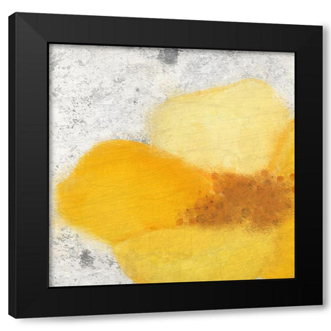 Blooming Yellow 2 Black Modern Wood Framed Art Print by Kimberly, Allen