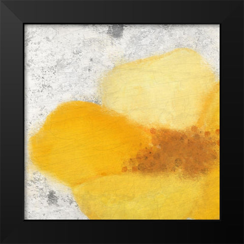 Blooming Yellow 2 Black Modern Wood Framed Art Print by Kimberly, Allen