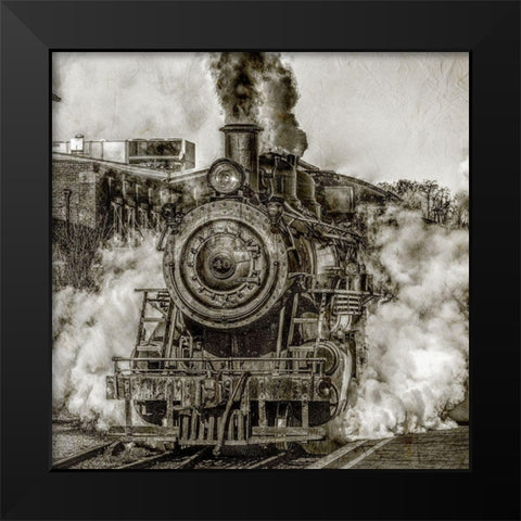 Along the Tracks 2 Black Modern Wood Framed Art Print by Kimberly, Allen