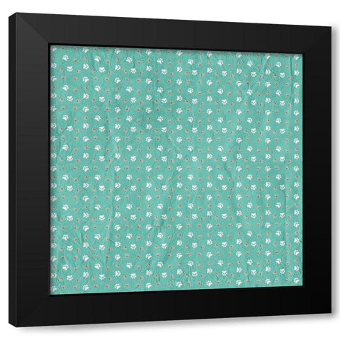 Ruff Ruff Pattern 2 Black Modern Wood Framed Art Print by Kimberly, Allen