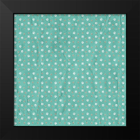 Ruff Ruff Pattern 2 Black Modern Wood Framed Art Print by Kimberly, Allen