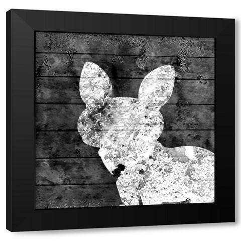 White Out 3 Black Modern Wood Framed Art Print by Kimberly, Allen