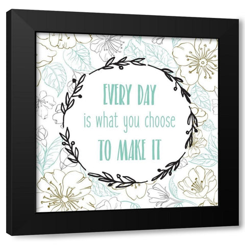 Beginnings 4 Black Modern Wood Framed Art Print with Double Matting by Kimberly, Allen