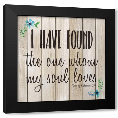 I Have Found Black Modern Wood Framed Art Print with Double Matting by Kimberly, Allen
