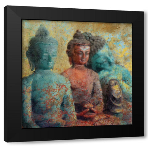 Serenity Row Black Modern Wood Framed Art Print by Kimberly, Allen