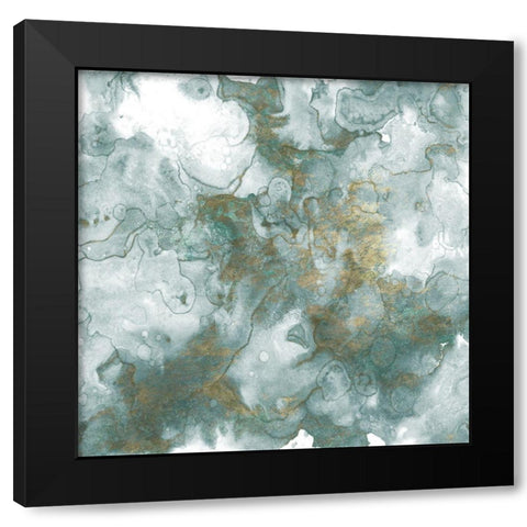 Mint Glory Black Modern Wood Framed Art Print with Double Matting by Kimberly, Allen