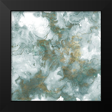 Mint Glory Black Modern Wood Framed Art Print by Kimberly, Allen