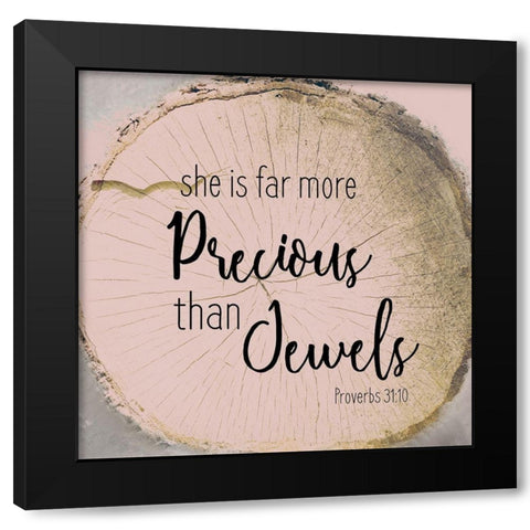 She Is 1 Black Modern Wood Framed Art Print with Double Matting by Kimberly, Allen