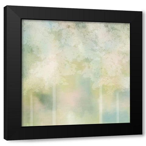 Spring Green 2 Black Modern Wood Framed Art Print with Double Matting by Kimberly, Allen